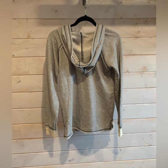 Blue 84 | White & Blue Striped Hoodie - Picture 6 of 7